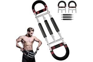 SHENKON TECH Twister Armtrainer, 40–200 Lb Verstellbares BrusttrainingsgeräT, ragbarer Power Twister mit abnehmbarem Design, Fitnessübungen überall Fitnessgeräte für Zuhause