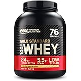Optimum Nutrition ON Gold Standard Whey Protein Pulver, Eiweißpulver Muskelaufbau mit Glutamin und Aminosäuren, natürlich ent