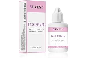 VEYES INC Lash Primer for Eyelash Extensions 15ml Easy to Removes Proteins and Oils Increase Adhesive Bonding Power