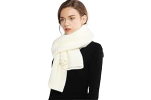 RIIQIICHY Tricot Écharpe Pashmina Châle Etole Pour Femme Hiver Tricoté Chauds Épaisses Longues Grandes Écharpes