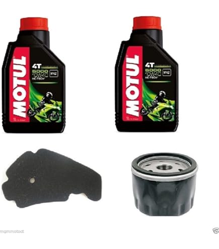 Kit D'entretien Complet Pour Piaggio Liberty 125 (1998-2000) Avec Huile MOTUL Et Filtre MALOSSI