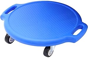 NUKDEY Planche à Roulettes pour Enfant, Balance Board Enfants avec Poignées et Roues Silencieuses, Planche d'équilibre Assise, Équipements Sportifs Intérieur & Extérieur, Jouet éducatif Adapté à l'Autisme