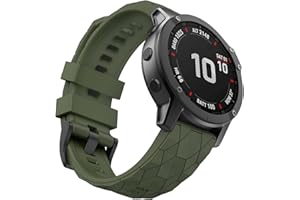 MYSNBKN Pasek do zegarka Garmin Fenix 5, Fenix 6, Fenix 7, miękki silikonowy pasek zastępczy do zegarka Garmin Forerunner 935/945/955/754/Approach S60/S62 (szybkie dopasowanie)