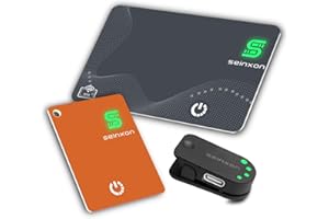 SEINXON Brieftaschen-Tracker, RFID-Blockierkarte und Mini-Schlüsselanhänger, Artikelfinder mit Ladeclip, funktioniert mit Apple Find My (nur iOS)