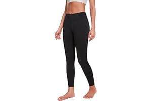 Leovqn High Waist Gym Leggings for Women with Side Pockets Stretch Yoga Pants for Workout Running Sports