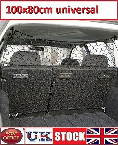 Pet Guard Net MarkUK® Car Safety Dog Barrier Mesh Protector Hatchback Universal 100x80cm