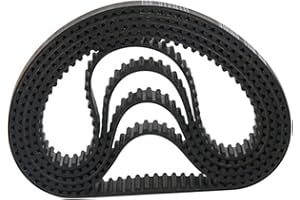 PNLOOG PJinloog-Timing belt HTD 5M 370/375/380/385/390/395/400/405mm, Timing Belt Arc Teeth 5mm Pitch For 15mm Width, Rubber Drive Belt Synchronous Belt Precise size (Length : 370mm, Number of Pcs : 1pc)