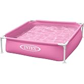 Intex Small Detachable Swimming Pool for Children, Pink, Measures 48 x 48 x 30 cm, with Drain Plug, Capacity of 342 Litres, I