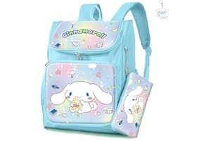 AII Lover 2Pcs Anime Backpack with Keychain,15in School Travel Bag School Backpack Little Kid Book Bag for Teens Girls Gift.