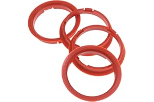 RKC 4 anillos de centrado de 74,1 x 66,6 mm, color naranja, fabricado en Alemania