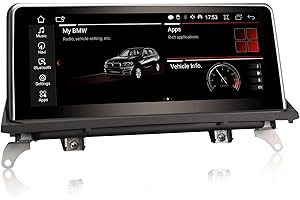 Erisin 10,25" Android 13 radio samochodowe GPS nawigacja do BMW X5 E70 X6 E71 CIC system obsługuje CarPlay IPS Touch Screen iDrive OEM radio Bluetooth DAB+ Android Auto WiFi USB TPMS 8-rdzeniowy 4 GB