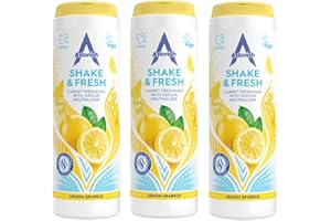 Fab Int Products 3 Pack Astonish Shake n Fresh Carpet Freshener Powder - Astonish Shake n Fresh Carpet Deodoriser-Highly Scented-Carpet Cleaner(Lemon Sparkle) Multi Pack