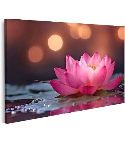 Quadro Su Tela Islandburner – Donna Bruna Che Si Rilassa Con Massaggio In Spa, Stampa Artistica 100x57 Cm, Made In Germany