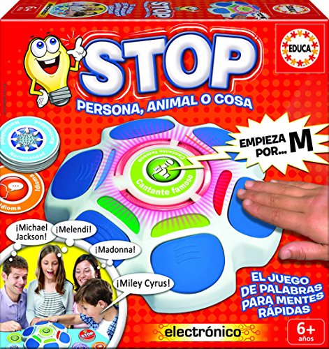 Educa Borrás Stop. Persona, Animal o Cosa, Juego de Mesa (16589)