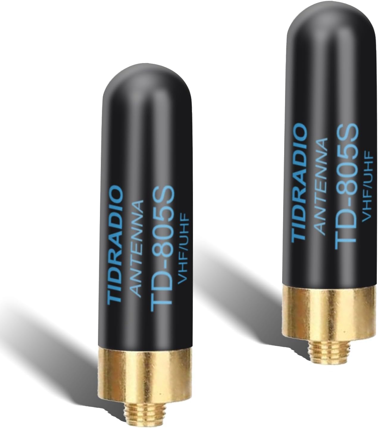TIDRADIO TD-805S Ham Radio Short Antenna 1.96inch Enhanced Ver. Long Range Dual Band VHF/UHF 144/430Mhz Antenna for BAOFENG UV-5R,UV-5RM, RT-470X,GT-5R,UV-K5(8),TD-H8,TD-H3 Plus,UV-5RH,SMA-F, 2 Pack