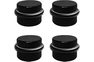 CT CASTOR TROY Topes Para Puertas Suelo - Pack 4 Tope Puertas Suelo Adhesivos - Topes Puertas Suelo Negros - Door Stopper - Topes Puertas - Topes Puerta - Topes De Puertas Suelo - Tope Puerta Suelo