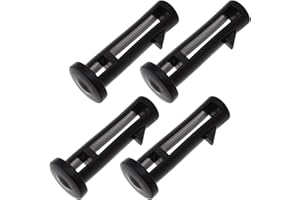 eMagTech 4X Goupilles de Charnière de Couvercle de Poubelle à roulettes 60mmx15mm en Plastique Noir Adaptées aux Poubelles à roulettes Domestiques et Commerciales 50/80/120/240L
