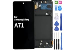 iYAiYO Schermo LCD Display Digitalizzatore Touch Screen Ricambio Compatibile con Samsung A71 SM-A715F Schermo Completo con Cornice Incell-Nero