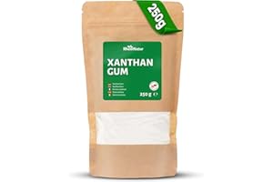‎RHEINNATUR RheinNatur Xanthan Gum Pulver 250 g - Natürliches Bindemittel - Stabilisator für Eis, Suppen, Soßen - Xanthangummi Verdickungsmittel - Geschmacksneutral & Vegan