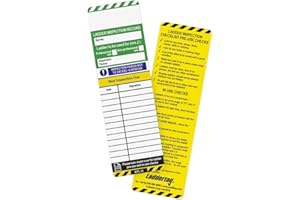 Scafftag by Brady Laddertag Status Insert Pack – 10 Safety Inserts for Ladder Inspection and Safety Compliance – Ladder Inspection Labels for Ladder Safety System