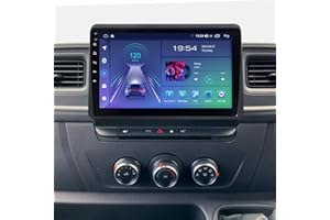 ACAVICA 2+32GB 10.1 Pulgadas Android 12 Radio Coche para Renault Master Opel Movano B Pantalla Táctil Navegador GPS Estéreo con Inalámbrico Carplay Bluetooth WiFi DSP (Radio Coche para Renault Master)