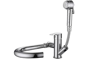 SJQKA Grifo Cocina Abatible,grifo Cocina Extraible,grifo Giratorio Plegable Del Fregadero Caliente Y Frío (enchapado)