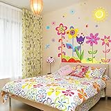 B-Comrade(TM) Flower Wall Stickers for Kids Rooms Home Sticker Nursery D¨¦cor