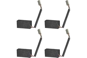 eMagTech 2 Pares de Cepillos de Carbón para Cortadora de Césped D73 6x9x17,5mm Compatible con Bosch Rotak 43 34 Ergoflex Reemplazo de Herramienta Eléctrica