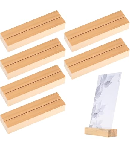 10 Portacarte In Legno Forma Ceppo - Segnaposto Matrimonio E Feste