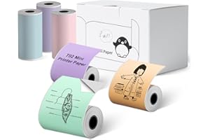 Memoking T02 / M02X / M02L - Carta adesiva per stampanti, 50 mm x 3,5 m, durata 20 anni, 6 rotoli