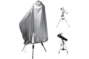 ZOALXZNT Teleskop Abdeckung Wasserdicht，Teleskop Schutzhülle mit Kordelzug,Teleskop Hülle Staubdichte,Anti-UV,Schutzabdeckung für Teleskop 420D Oxford-Stoff (160 * 120cm,Silber)