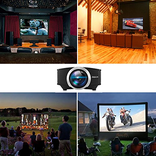 Proiettore 1800 lumens, Smartphone/Tablet Compatibile, LED LCD Videoproiettore FullHD 1080P per Home Cinema, Aula Piccola, Riunione, Videogames, Camping, Karaoke(YG510)