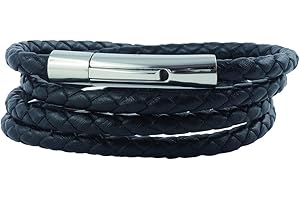 König Design Lederkette - Leder Halsketten - Echtleder - geflochten - schwarz und braun - 3-8 mm - 17-100cm - für Frauen und Männer