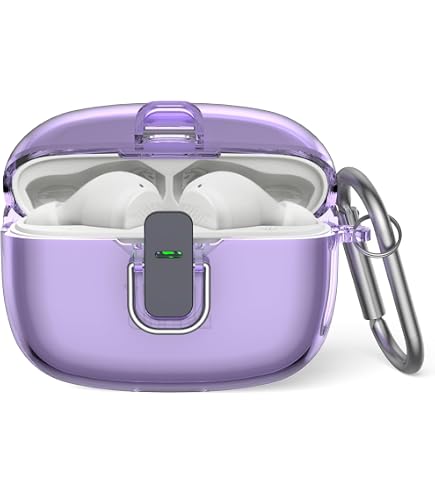 Silikon Schutzhülle Mit Karabiner Für JBL Vibe Beam / Wave 200TWS - Kratzfest, Stoßsicher, Schwarz