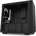 NZXT H210 - Mini-ITX PC Gaming Case - Front I/O USB Type-C Port - Tempered Glass Side Panel - Cable Management System - Water-Cooling Ready - Radiator Bracket - Steel Construction - Black