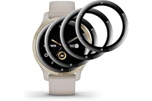 XDESIGN Protection Écran pour Garmin Venu 2s [3 Pièces][Anti-Rayures][3D Bord incurvé Plein Couverture] Film de Protection en TPU Flexible [Anti-Empreintes][Sans Bulles][Sensible au Toucher][Ultra HD]