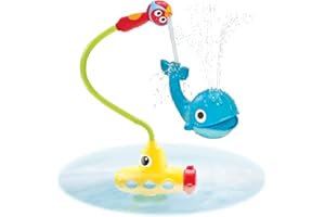 Yookidoo - Ballena Spray Submarino, juguete para bañera, juego agua para niños y bebés de 1 a 6 años