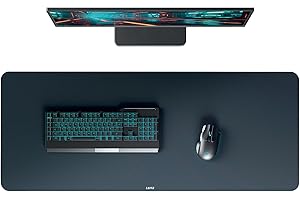 Leitz Extra Large Gaming Mat – Premium Gaming Mouse Pad, Non-Slip, High-Speed Tracking, Desk Protector for Work & Play, Durable & Washable Desk Pad, (100x40cm, Velvet Grey)