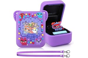 Starnearby Étui en Silicone pour Bitzees Interactive Digital Pet, Housse Protection Souple pour Animaux Compagnie Virtuel avec Lanière, Coque Protection Bitzees Mon Animal Interactif