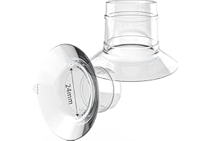 ‎KISSBOBO Flanscheinsatz 24mm(2Stück),Kompatibel mit Jheppbay/Momcozy M5/S12 Pro/S9 Pro/KISSBOBO 1508/1508Pro/1306Plus/MY-376,Original Ersatz-Milchpumpenzubehör (24mm 2Stück)