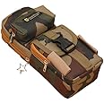 Kiddie Galaxia Oxford Fabric Camouflage Pencil Case 5 Layer 3 Compartments Large Capacity Cute Zip Closure Aesthetic Holder Organizer Bag Multifunctional For School (Pack Of 1, Multi Color, Brown)