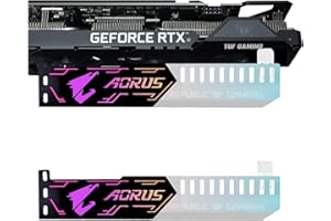 Nizirioo Uchwyt na karty graficzne GPU: uchwyt na kartę graficzną z 5 V 4 pinami, uchwyt na kartę graficzną RGB LED, lekki, trwały, uchwyt na karty wideo