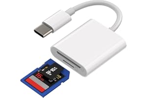 ZOYUZAN USB C SD Card Reader(2in1)Micro SD TF Camera Memory Adapter Type-C Compact Flash Drive 3.0 Macbook Thunderbolt4 Dongle Compatible for Samsung Galaxy LG Google Apple iPhone15 Pro Max Plus iPad Air Mini