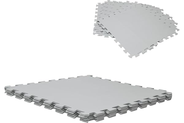 WERKA PRO Dalle pour Piscine Grise 50x50cm 3mm épaisseur 9 pièces