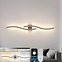 Applique Da Parete LED 120cm A Onda - Lampada Moderna Dimmerabile Per Interni - Foto 5