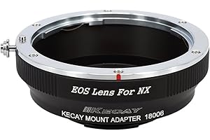KECAY Adattatore di Montaggio Lente: Anello Adattatore per Obiettivo di EOS EF EF-S a Fotocamera Samsung NX-Mount NX1 NX3000 NX2000 NX300M NX300 NX1000 NX210 NX200 NX30 NX20 NX5 EOS-NX