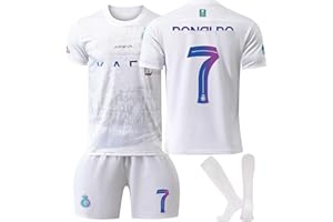 Awonlate Conjunto de Fútbol de Jersey para Niños con Camiseta y Pantalones Cortos, Camiseta de Fútbol para Niño y Niña