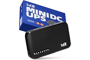 SKE SMART KEY ENERGY SKE Mini UPS Onduleur 20000mAh Batterie Coupure de Courant 12V/9V/5V Mini Onduleurs Alimentation sans Interruption UPS DC Type-C USB Ports DC20000 Plus