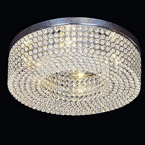 GQLB Ceiling light dream E14 circular living room lights simple bedroom crystal LED ceiling lamp (500 * 150MM), 3000K (warm white)