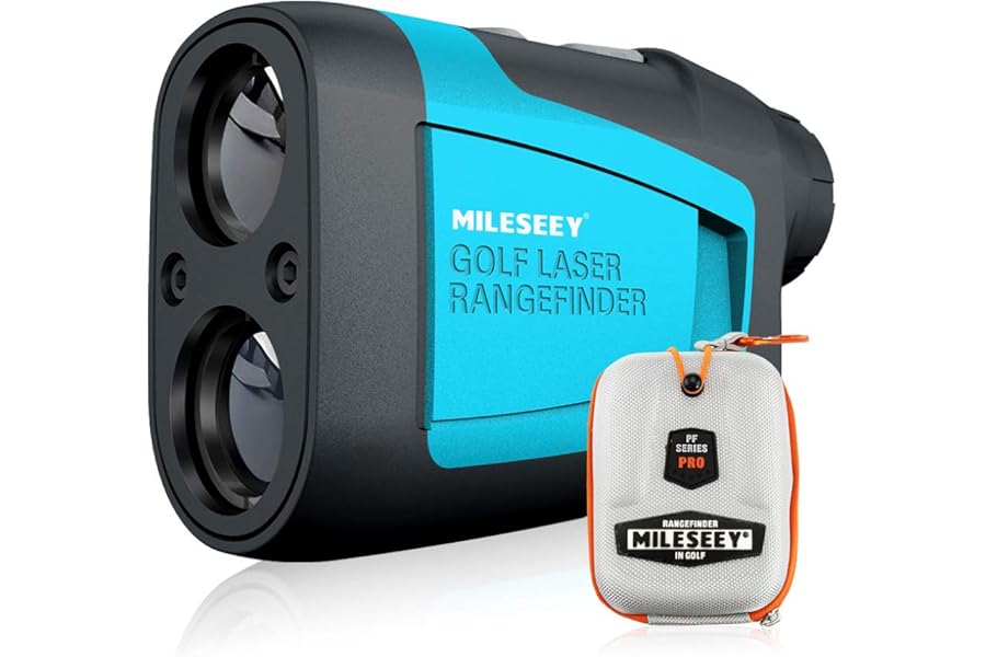 Mileseey Professional Precision 660Yards Golf Range Finder with Slope Compensation,±0.55yard Accuracy,Flag Pin Lock,6X Magnification,Scan Measurement